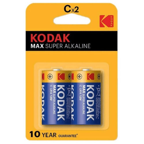 Kodak – pile alcaline max c lr14 2 unité