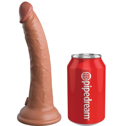 King cock – elite gode réaliste en silicone 17.8 cm caramel