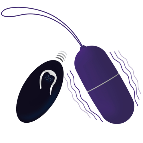Intense – oeuf vibrant flippy i avec télécommande violet